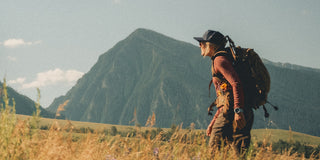 A woman hiking in Montana.