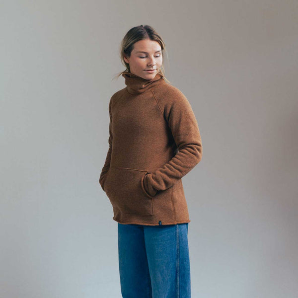 Merino Wool Sweater | Women's Powder High Neck | Duckworth