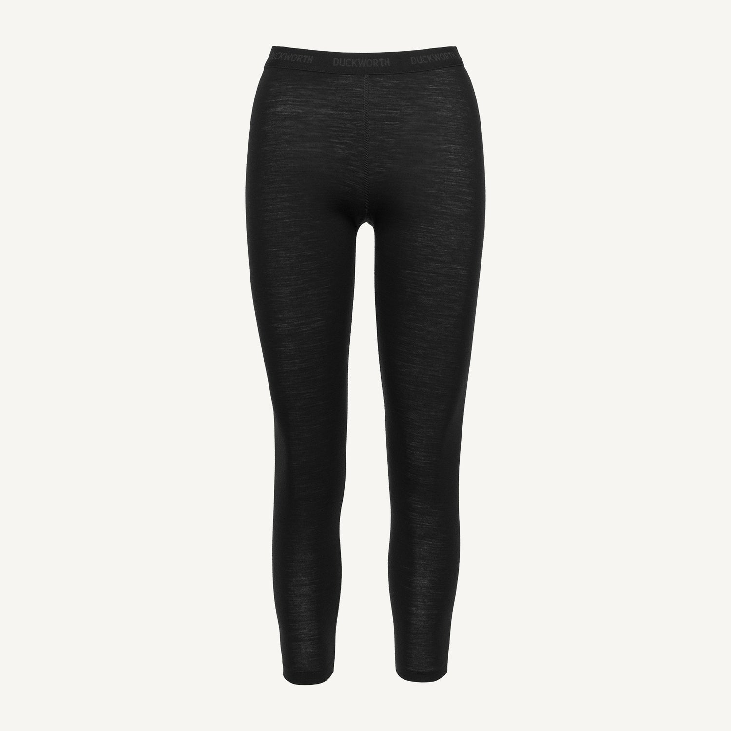 A black American made Duckworth merino wool legging.