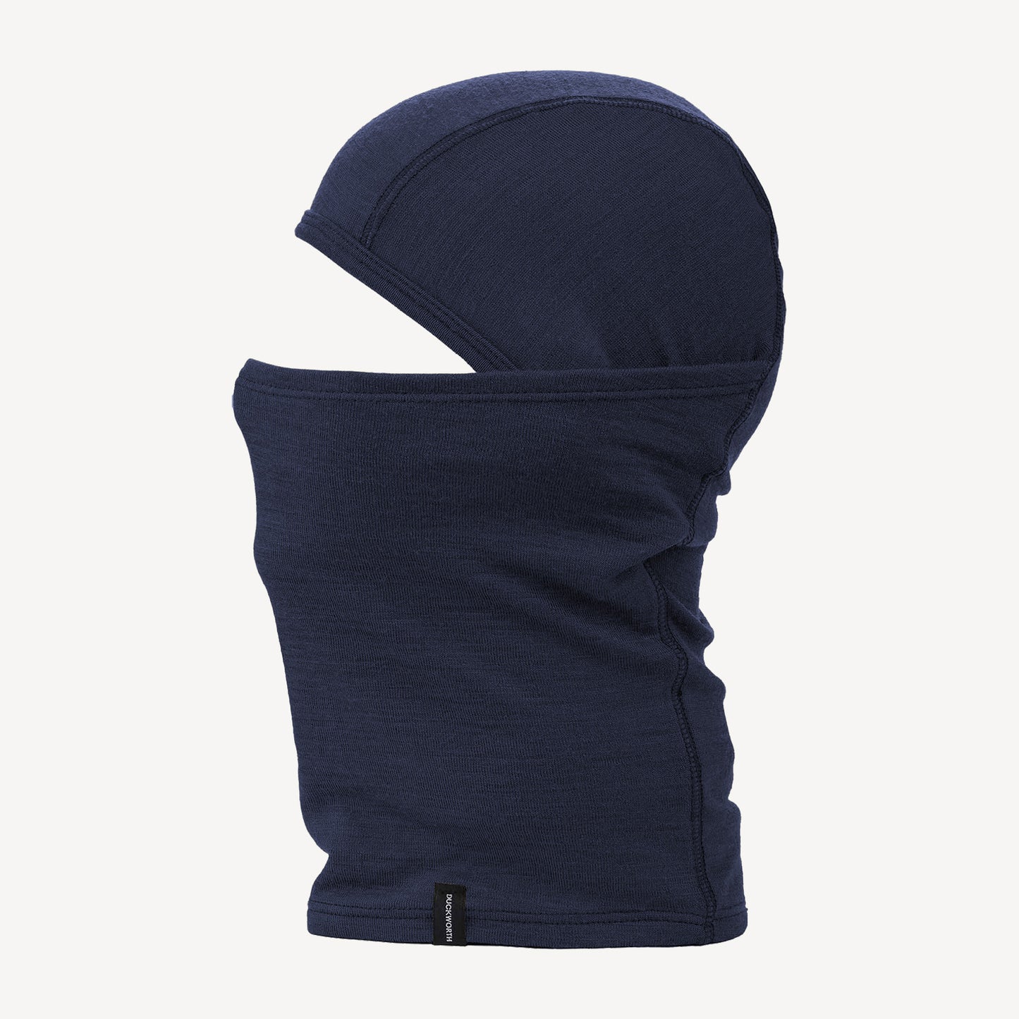 A USA made Merino Wool balaclava, navy.