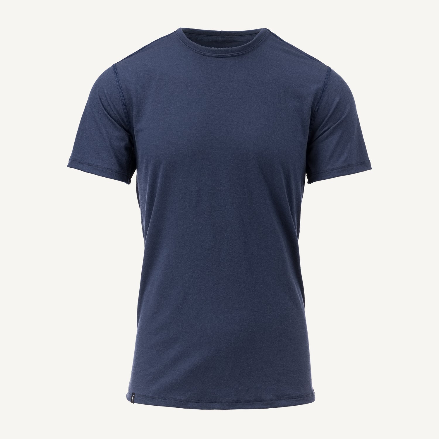 A navy American made Duckworth merino wool tee shirt. 