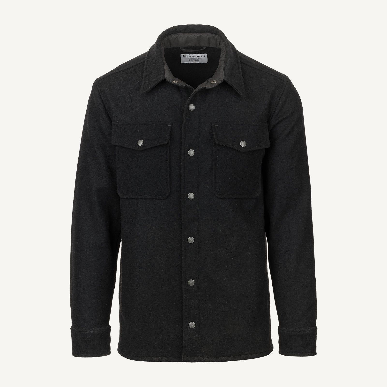 Insulated wool shirt jacket deals